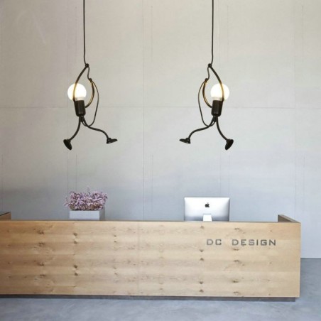 Moderní jednoduché závěsné světlo Little Man Shape Lamp Creative Light Moderní jednoduché závěsné světlo Little Man Shape Lamp Creative Light
