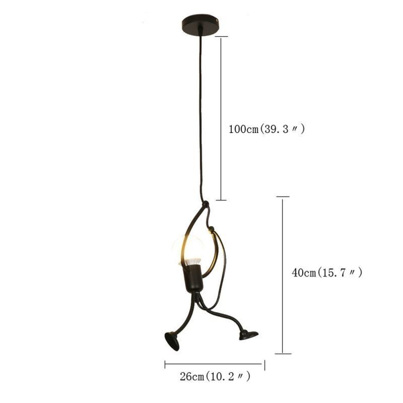Moderní jednoduché závěsné světlo Little Man Shape Lamp Creative Light
