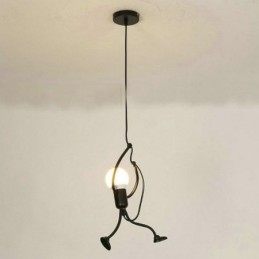 Moderní jednoduché závěsné světlo Little Man Shape Lamp Creative Light