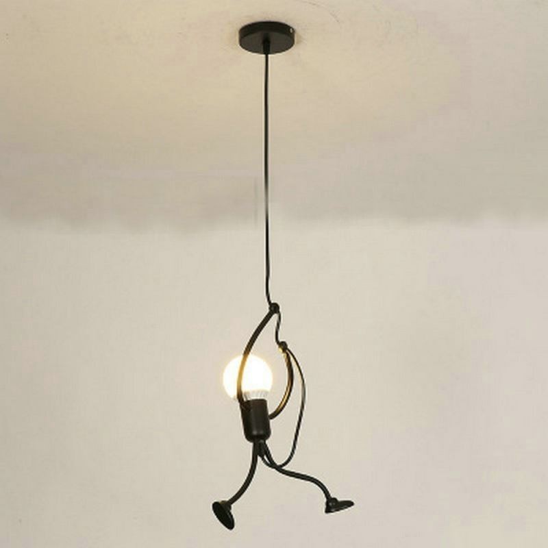 Moderní jednoduché závěsné světlo Little Man Shape Lamp Creative Light