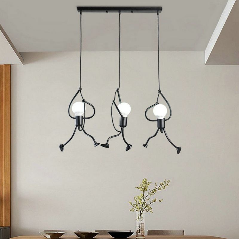 Moderní závěsné světlo Creative Little Man Tvar lampy Individuální domácí světlo