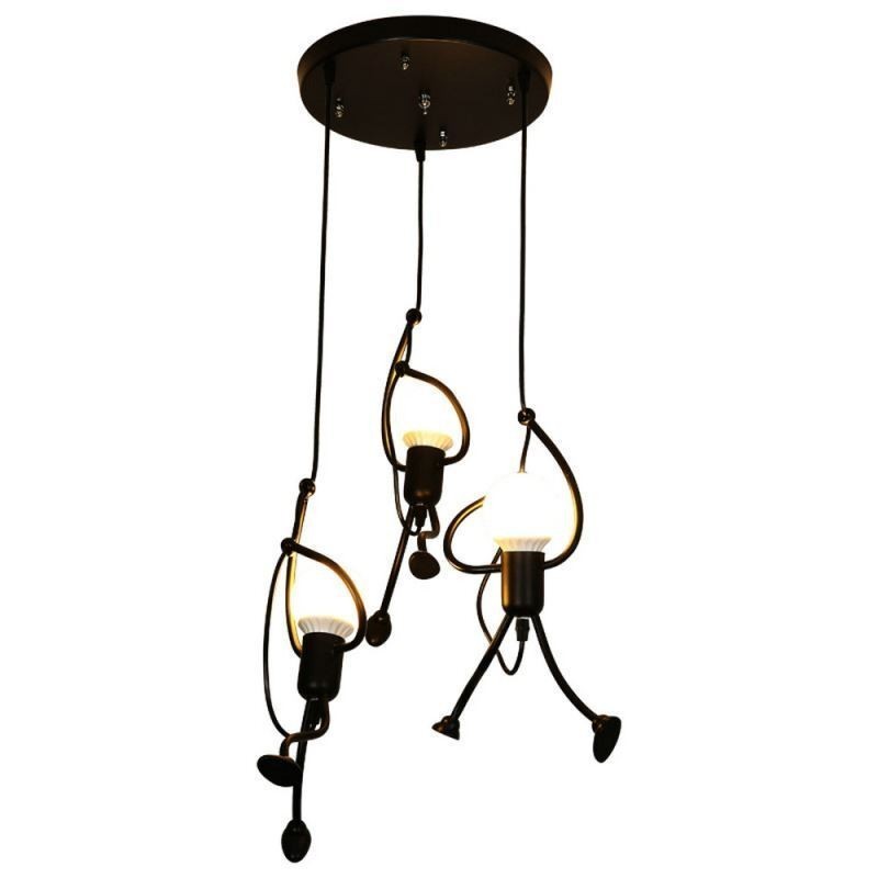 Moderní závěsné světlo Creative Little Man Tvar lampy Individuální domácí světlo