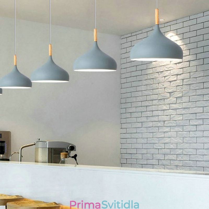 Moderní závěsné svítidlo hliníková makaronová lampa domácí nastavitelné světlo