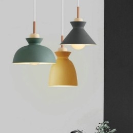Závěsné světlo Nordic Metal Dome Macaron Colors Lamp Light