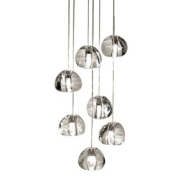 Moderní závěsné svítidlo Crystal Cluster Jedinečné duplexní schodiště se stíněním křišťálové lampy