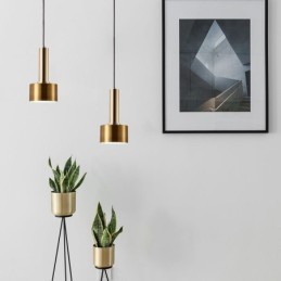 Moderní jednoduché závěsné světlo válcové lampy hliníkové osvětlení