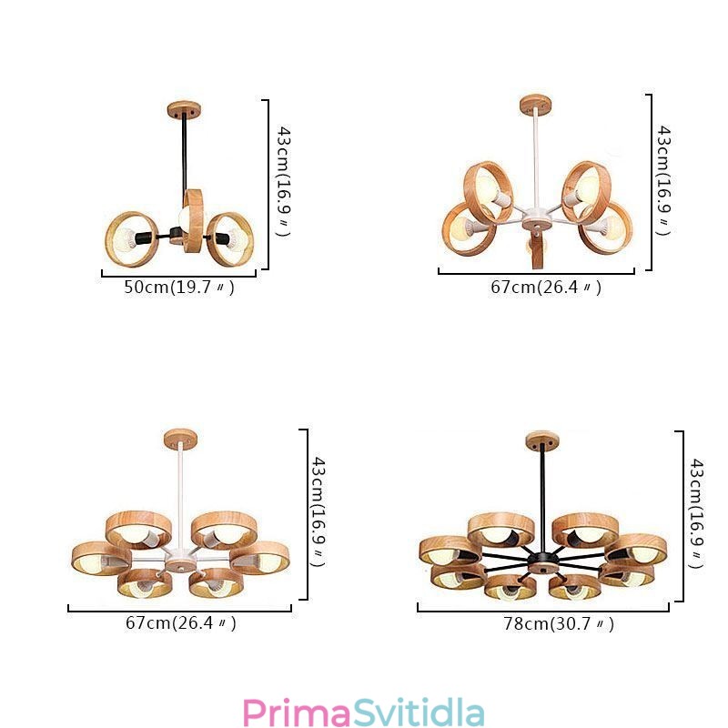 Závěsné svítidlo Nordic Unique Wood