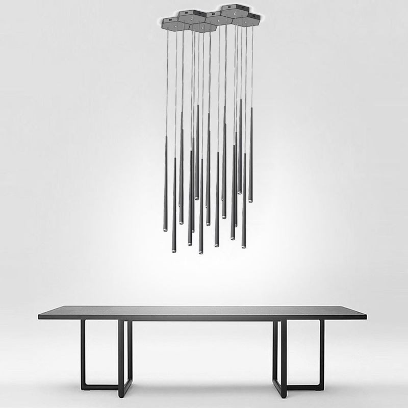 Moderní jednoduché závěsné světlo Tvar válce osvětlení Meteor Rain Lamp Light