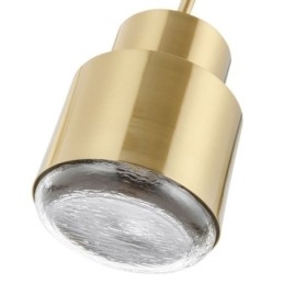 Postmoderní skleněné závěsné světlo Zlatá válcová lampa Jasné osvětlení