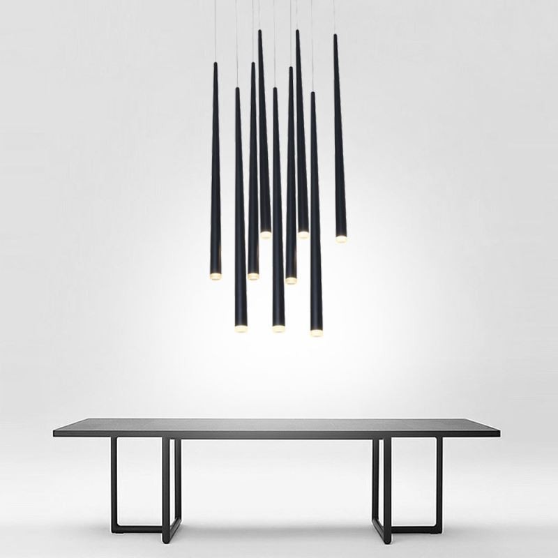 Současné závěsné světlo válcového tvaru lampa Meteor déšť osvětlení