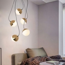 Závěsné světlo Nordic Cluster Osvětlení lampy ve tvaru kreativního kruhu