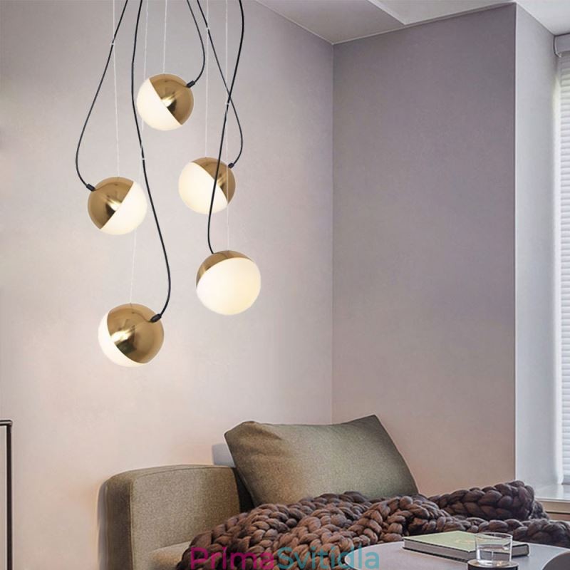 Závěsné světlo Nordic Cluster Osvětlení lampy ve tvaru kreativního kruhu