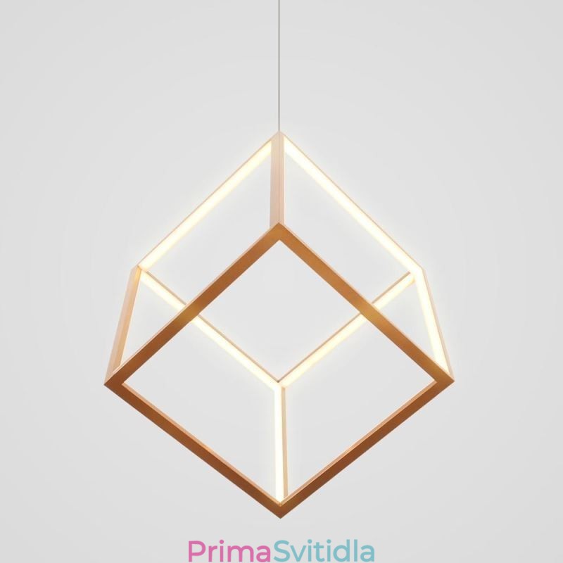 Postmoderní závěsné svítidlo Geometrické zlaté závěsné světlo