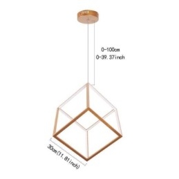 Postmoderní závěsné svítidlo Geometrické zlaté závěsné světlo