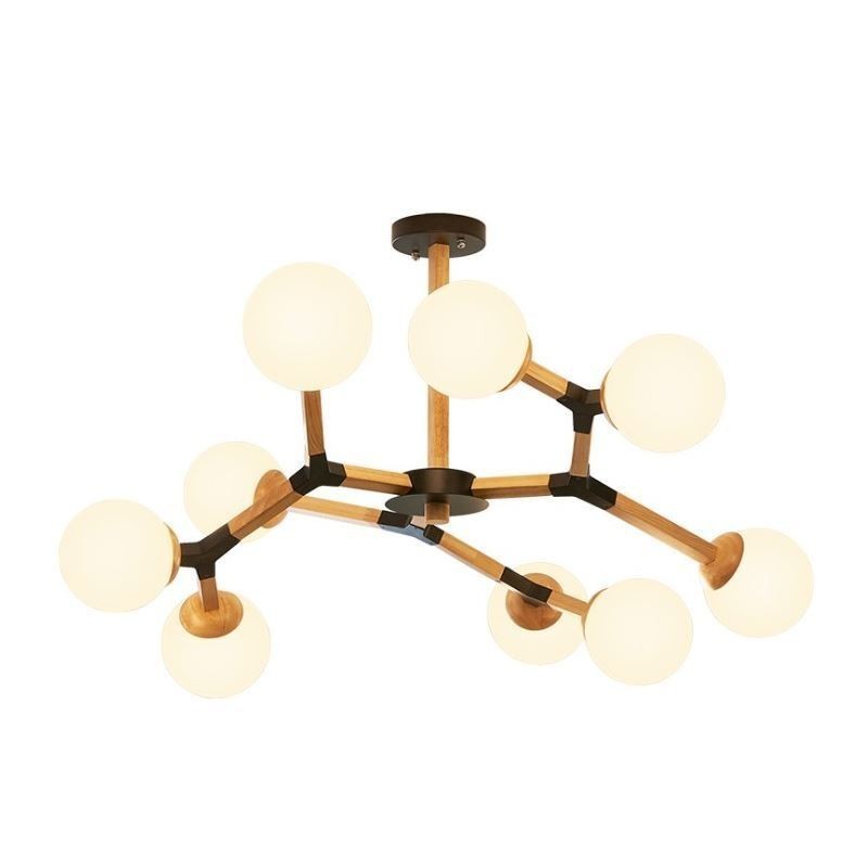 Kreativní dřevěné svítidlo s přívěskem Nordic Magic Bean Light