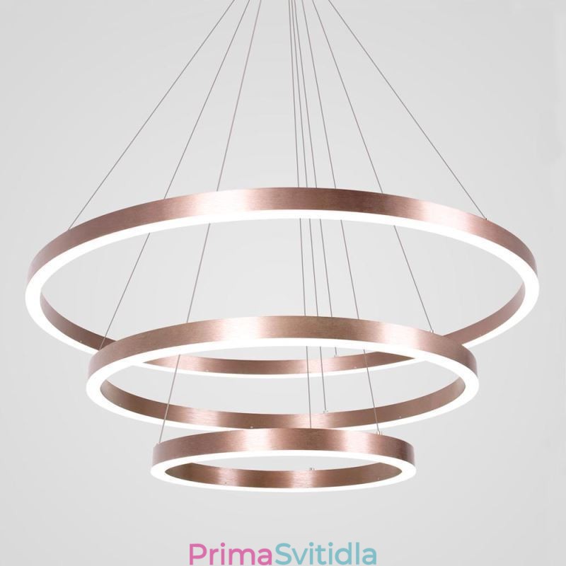 Závěsná lampa na kreslení Craft 3 kroužky 80+60+40cm