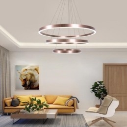 Závěsná lampa na kreslení Craft 3 kroužky 80+60+40cm