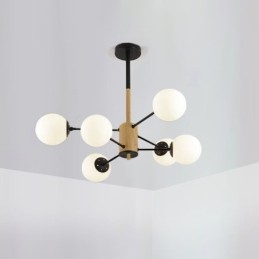 Závěsné svítidlo Magic Bean Creative Nordic Wooden Light Fitting