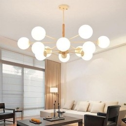 Závěsné svítidlo Magic Bean Creative Nordic Wooden Light Fitting