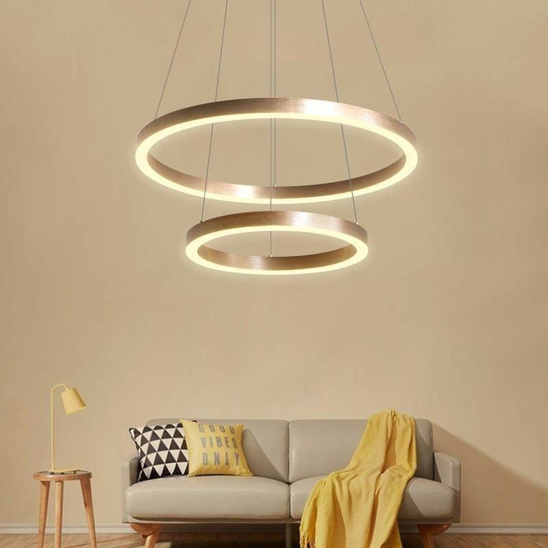 Přívěsek Light Drawing Craft 2 rings Lamp 60+40cm