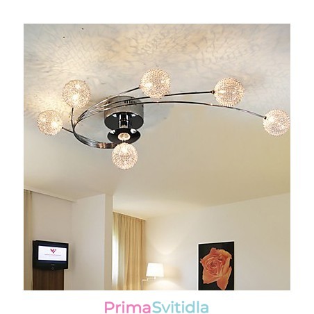 Stropní svítidlo Moderní obývací žárovky včetně 6 světel Stropní svítidlo Moderní obývací žárovky včetně 6 světel