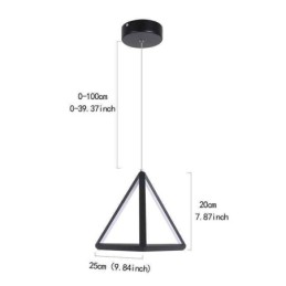 Postmoderní závěsné světlo s geometrickým trojúhelníkem osvětlení kreativní lampy