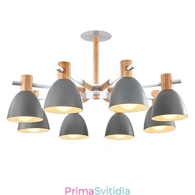 Moderní jednoduché makaronové závěsné světlo kreativní dřevěné osvětlení