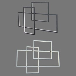 Severské závěsné svítidlo Geometrické čtvercové závěsné svítidlo