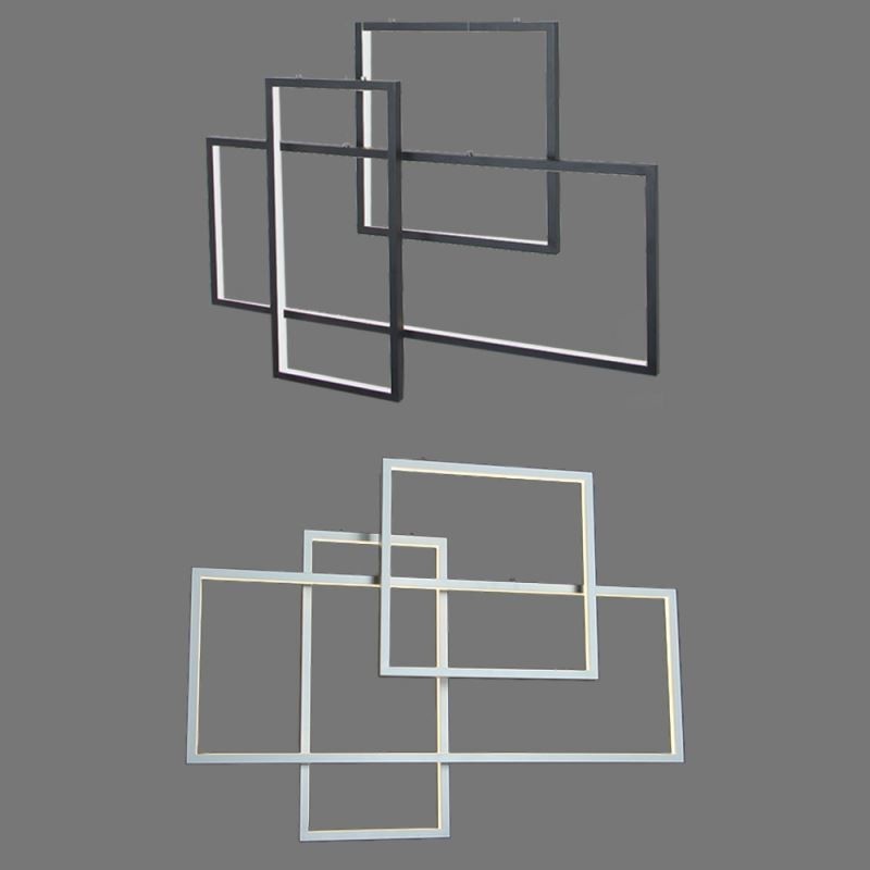Severské závěsné svítidlo Geometrické čtvercové závěsné svítidlo