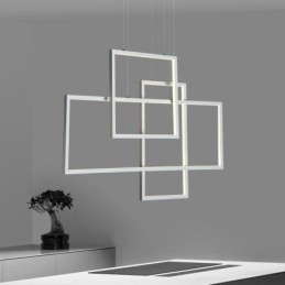 Severské závěsné svítidlo Geometrické čtvercové závěsné svítidlo