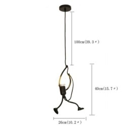 Moderní jednoduché závěsné světlo Little Man Shape Lamp Creative Light