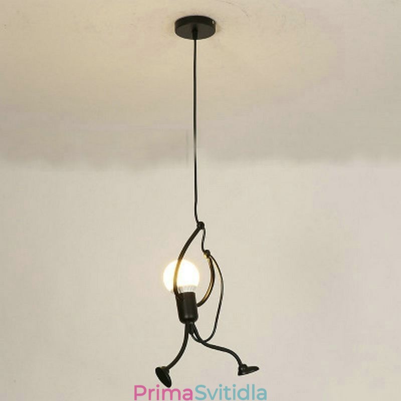 Moderní jednoduché závěsné světlo Little Man Shape Lamp Creative Light