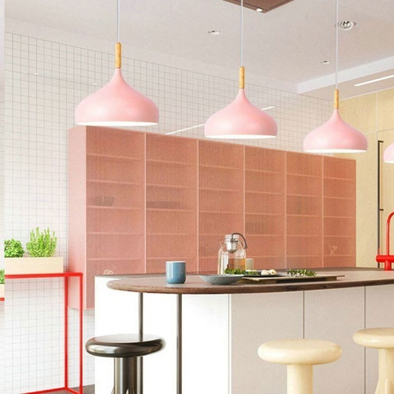 Moderní závěsné svítidlo hliníková makaronová lampa domácí nastavitelné světlo