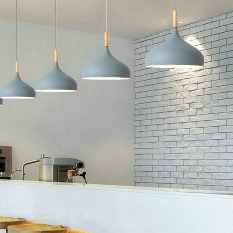 Moderní závěsné svítidlo hliníková makaronová lampa domácí nastavitelné světlo