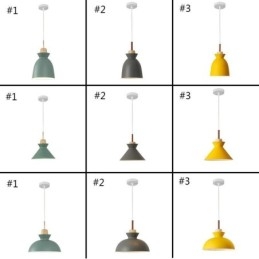 Závěsné světlo Nordic Metal Dome Macaron Colors Lamp Light