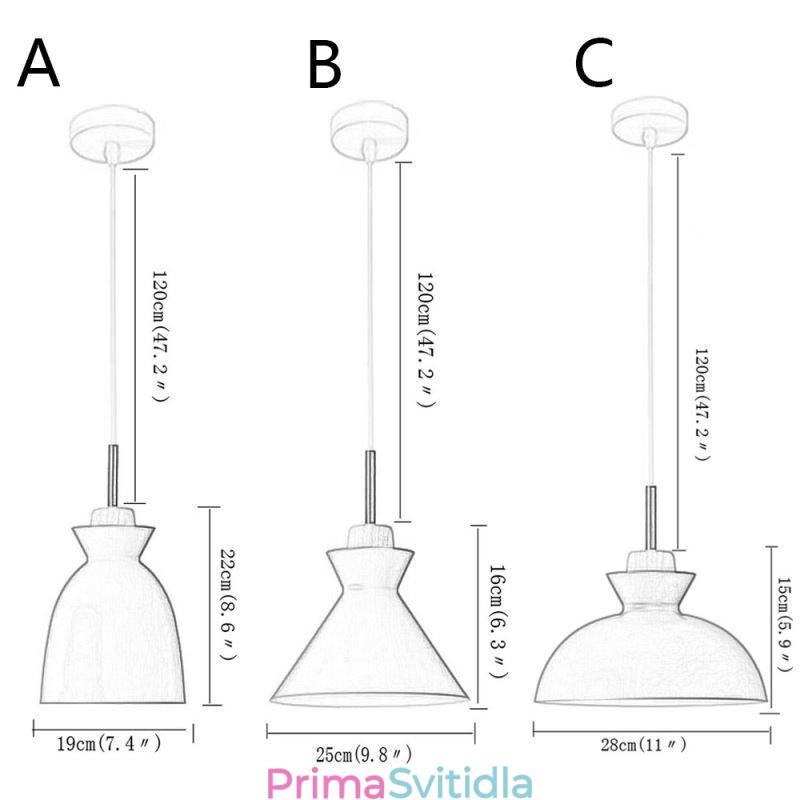 Závěsné světlo Nordic Metal Dome Macaron Colors Lamp Light