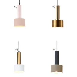Moderní jednoduché závěsné světlo válcové lampy hliníkové osvětlení