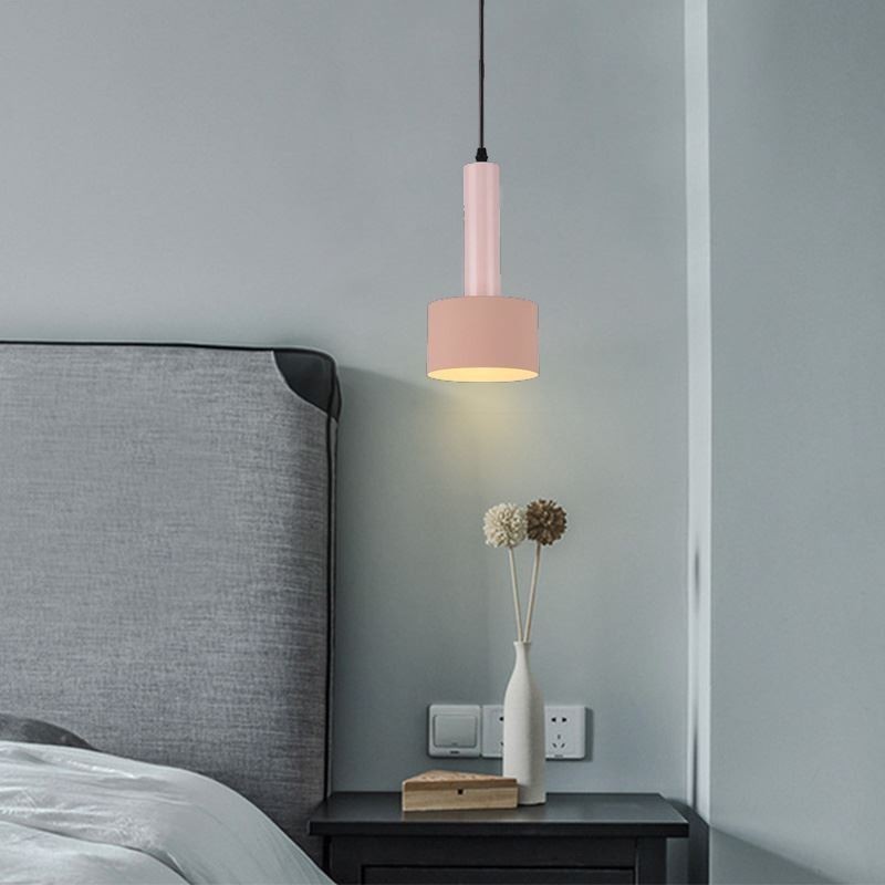 Moderní jednoduché závěsné světlo válcové lampy hliníkové osvětlení