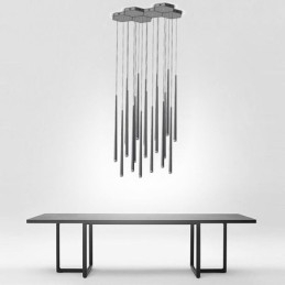 Moderní jednoduché závěsné světlo Tvar válce osvětlení Meteor Rain Lamp Light