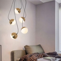 Závěsné světlo Nordic Cluster Osvětlení lampy ve tvaru kreativního kruhu