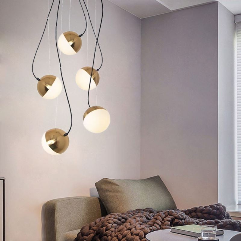 Závěsné světlo Nordic Cluster Osvětlení lampy ve tvaru kreativního kruhu