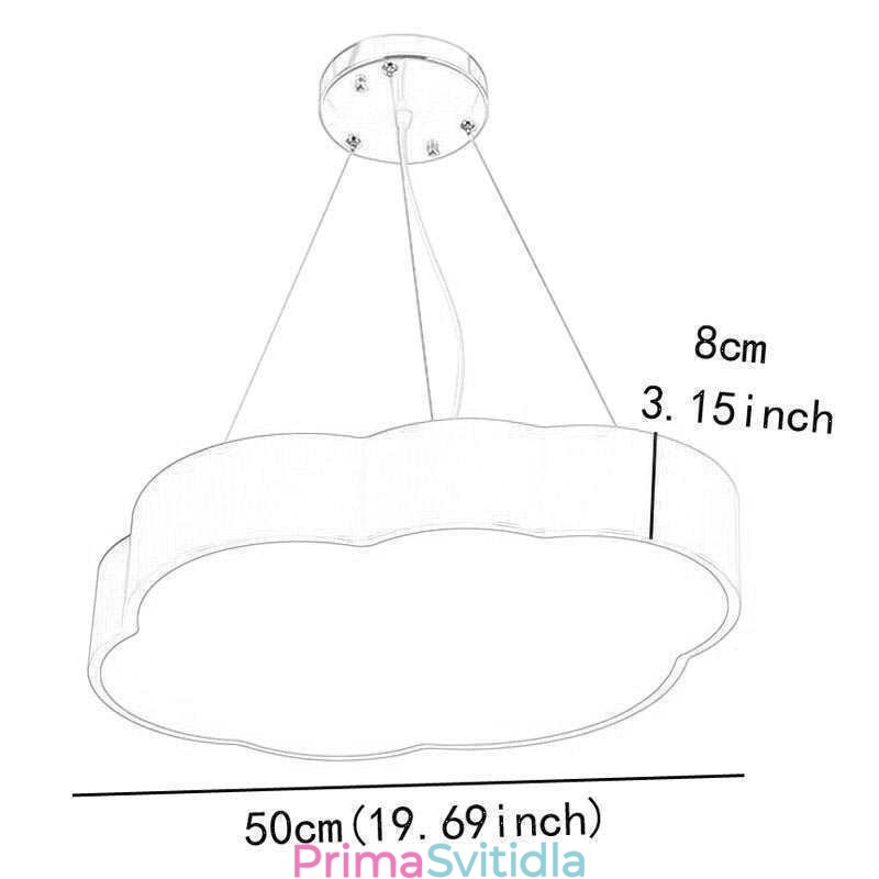Závěsné světlo Moderní jednoduché Cloud Lamp Kreativní kreslené osvětlení Light