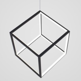 Černé závěsné svítidlo Geometric Cube Lighting LBY18069