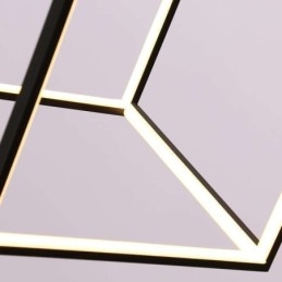 Černé závěsné svítidlo Geometric Cube Lighting LBY18069