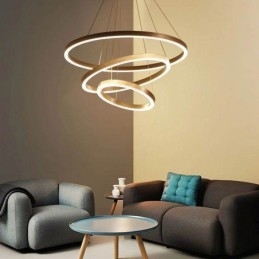Závěsná lampa na kreslení Craft 3 kroužky 80+60+40cm