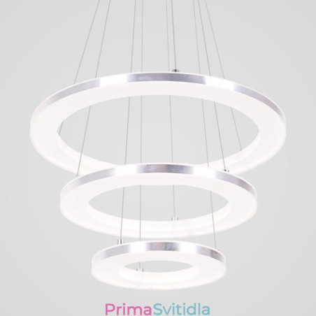 Moderní závěsné svítidlo akrylové 3 kroužky 40+30+20cm Moderní závěsné svítidlo akrylové 3 kroužky 40+30+20cm