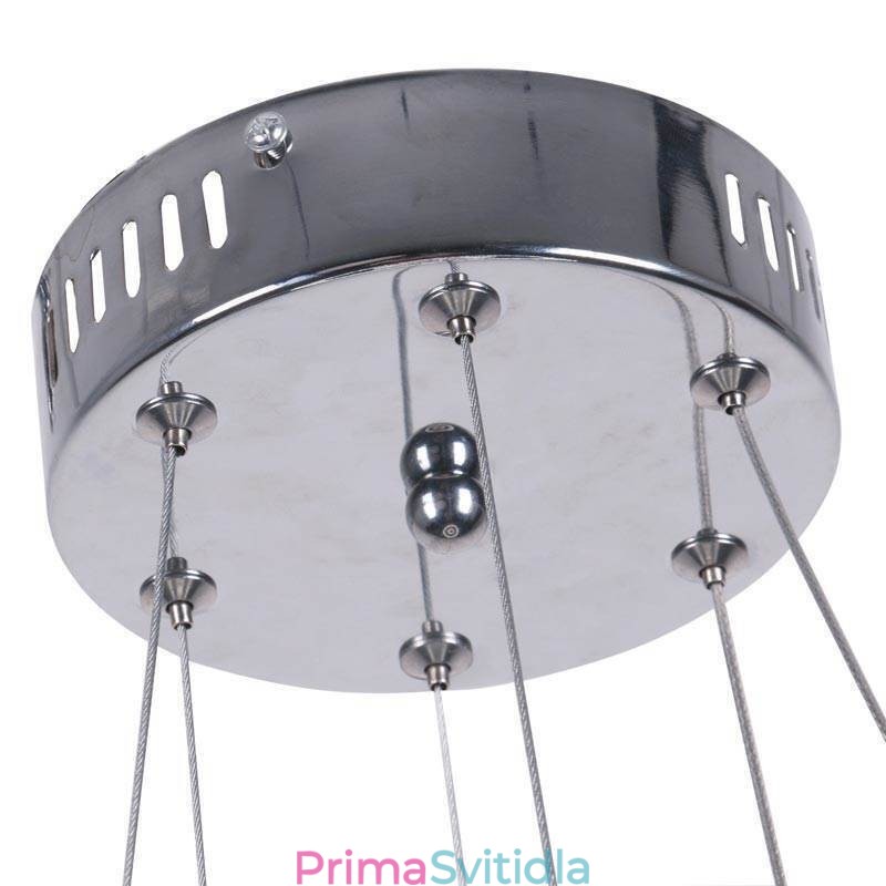 Moderní závěsné svítidlo akrylové 2 kroužky 40+20cm