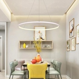Moderní závěsná kruhová lampa 60cm 80cm