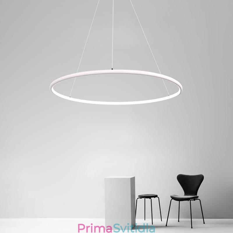 Moderní závěsná kruhová lampa 60cm 80cm