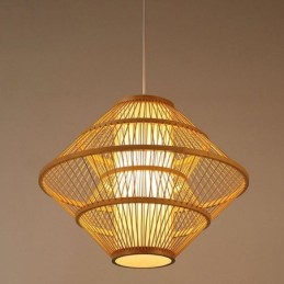 Designové bambusové závěsné světlo pro gyroskop